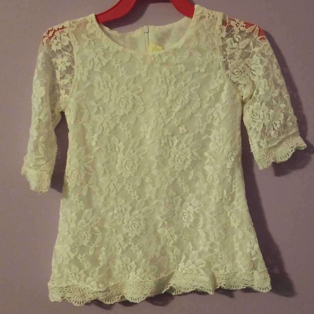 2/3t lined lace dress